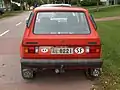 VW Golf I mit altem Nummerschild und SF- sowie AX-Oval