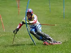 Václav Srb im FIS-Slalom von Rettenbach im Juni 2010