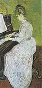 Marguerite Gachet au piano, Van Gogh, 1890