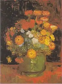 Vincent van Gogh: Vase mit Zinnien