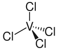 Struktur von Vanadium(IV)-chlorid