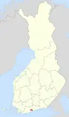 Lage von Vantaa in Finnland