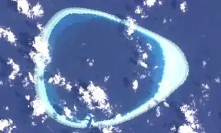 NASA-Sat.-Bild des Vattaru-Atolls