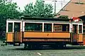 Seitenansicht von Triebwagen 14 mit Scherenstromabnehmer, 1999