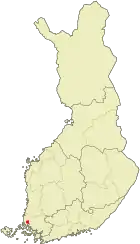 Lage von Vehmaa in Finnland