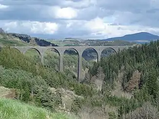 Viaduc de la Recoumène, bei Monastier-sur-Gazeille (1925, nie benutzt)