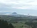 Blick zum Mount Maunganui von den Papamoa Hills