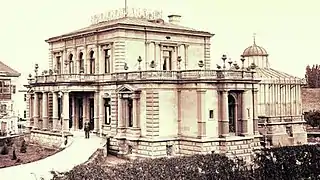 Fotografie der Villa Haag aus der Zeit vor 1878, also noch vor dem Umbau.