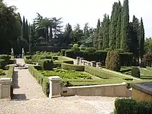 Garten der Villa Schifanoia, Spielplatz des Dekamerons von Giovanni Bocaccio