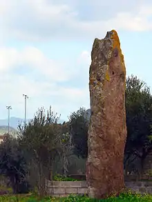 Luxia Arrabiosa der größte Menhir Sardiniens