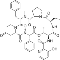 Strukturformel von Virginiamycin S1