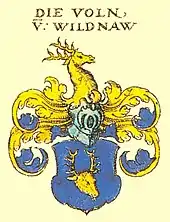 Wappen der schwäbischen Adelsfamilie Vol von Wildenau