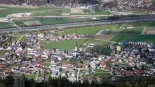 Blick vom Volderberg auf Volders