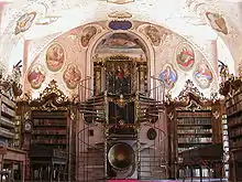 Bibliothekstreppe im Kloster Vorau