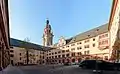 Innenhof der Alten Universität, Neubaustraße/Schönthalstraße/Domerschulstraße mit Neubaukirche