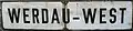 Bahnhofsschild Werdau-West
