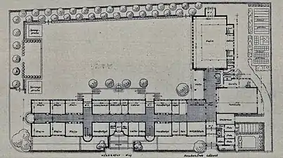 Grundrissplan des 1931er Erdgeschosses