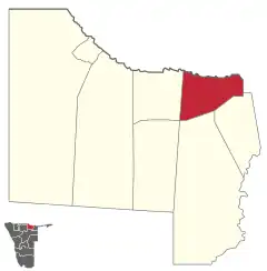 Karte Kapako (Wahlkreis) in Namibia