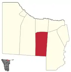 Karte Mankumpi (Wahlkreis) in Namibia