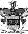 Wappen derer von Boltzen bei Büttner