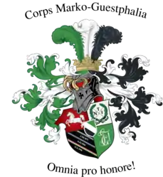 Wappen des Corps Marko-Guestphalia Aachen