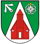 Eine Windrose im Wappen von Gallin