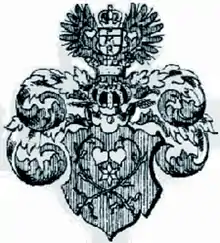 Wappen der Grafen von Martinic 1622