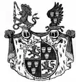 Wappen der Reichsgrafen von Aham 1691