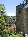 Chattenturm (mit Aussichtsplattform) und Blick auf den Johannistorturm in der Altstadt