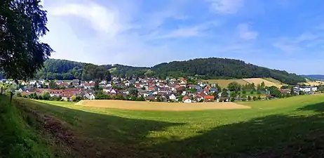 Panoramablick auf Waschenbach (2016)