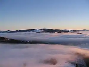 Blick von der Milseburg zur Wasserkuppe