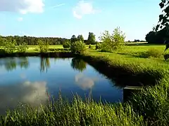 Fischweiher mit Blick auf Leerstetten