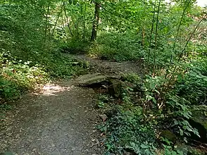 Abstieg: Weinbachbrücke im Mühltal