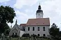 Ansicht vom Friedhof