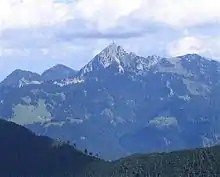 Der Wendelstein von Westen aus gesehen