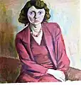 Wendt, Dame in Rot, 1928, Öl auf Leinwand 67 × 64,5 cm, Privatbesitz Düsseldorf