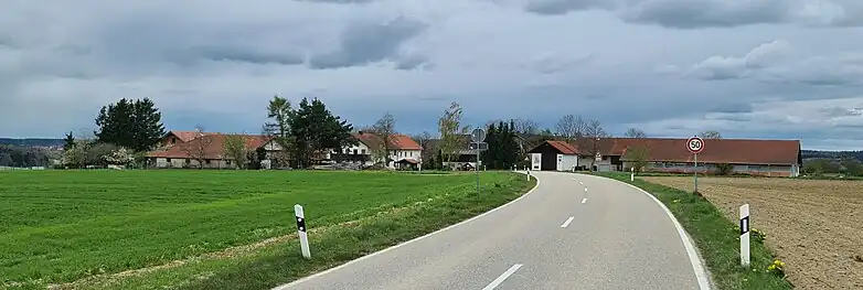 Ortsansicht von Wernhardsberg von Osten, Panoramabild