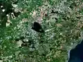 Satellitenbild von Loch Leven