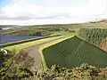 Erddamm des Whiteadder Reservoirs