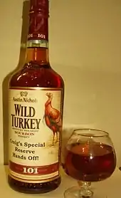 Bourbon-Flasche der Wild Turkey-Destillerie