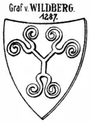 Wappen nach dem Siegel des Grafen Konrad von Wildberg 1287