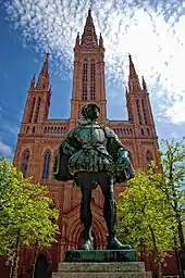 Wilhelm I. vor der Marktkirche in Wiesbaden