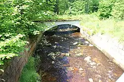 Brücke über die Wilzsch für die früher hier haltende Schmalspurbahn