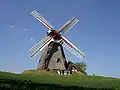 Historische Windmühle in Havnbjerg