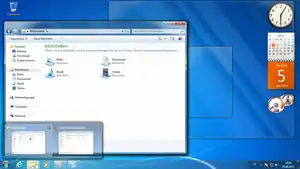 Windows-7-Umgebung mit GUI Aero