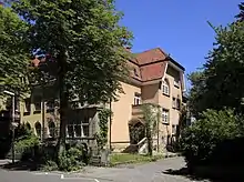 Doppelhaus Weiherhofstraße 14–16  (1906) (Wingolfshaus)