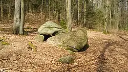 Großsteingrab Wingst, Blick von Südosten