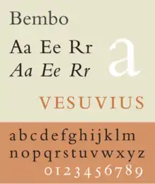 Schriftbeispiel für Bembo