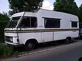 Wohnmobil von Hymer (mit Breitspurhinterachse)