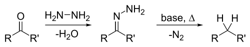 Mechanismus der Wolff-Kishner-Reaktion